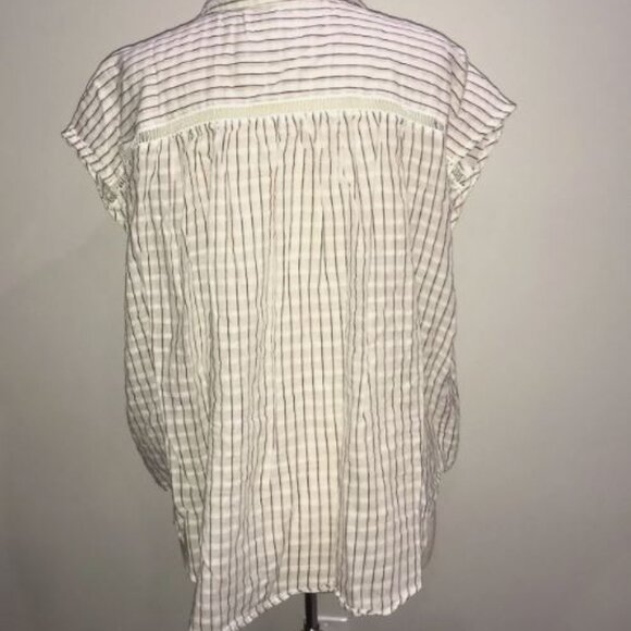 Anthropologie Pilcro Serena Surf Henley Blouse - Picture 6 of 10